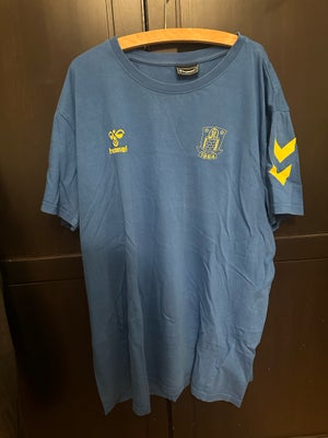 T-shirt, Brøndby | Hummel, str. XL,  Blå,  God men brugt, Sender gerne på købers regning.