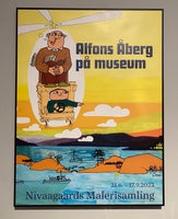 Plakat , Nivågård , motiv: Alfons Åberg