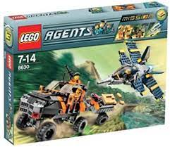 Lego andet, AGENT: GOLD HUNT 8630 - udgået model, AGENT GOLD Helt intakt kasse med fly og terrængåen