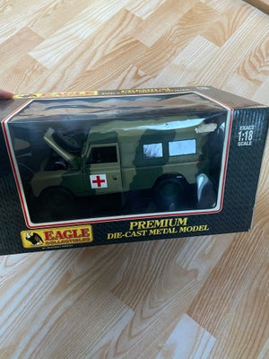 Modelbil, Eagle collectibles premium die- cast metal model
Land rover serieIII 109 soft top
“Red cre