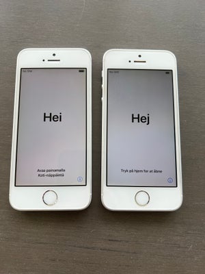 iPhone SE 1. generation, 32 GB, hvid, Sælger to stk IPhone SE 1. Generation 32GB de virker som de sk