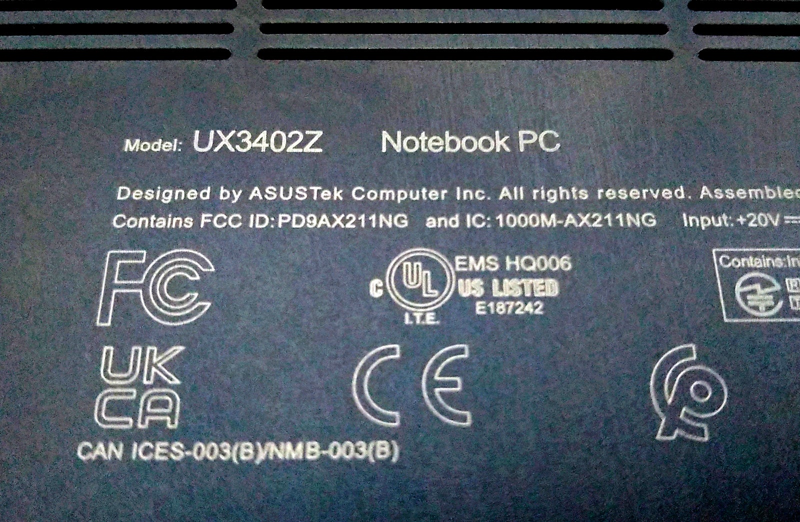 Asus ZenBook OLED, Core i5 1240P GHz, 16 GB ram