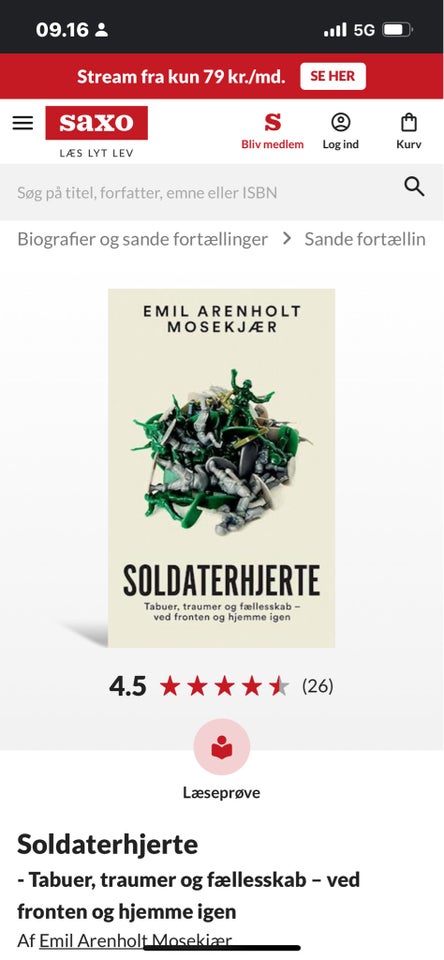 Soldaterhjerte, Emil Arenholt Mosekjær, emne: historie og
