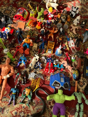 Andet legetøj, Blandet legetøj sælges samlet. Alt fra Spiderman, Batman, transformers til dinosaurer