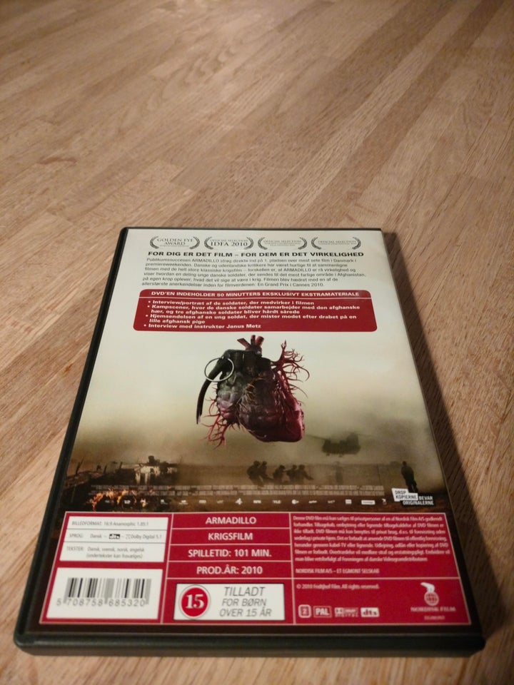 ARMADILLO, instruktør Janus Metz, DVD