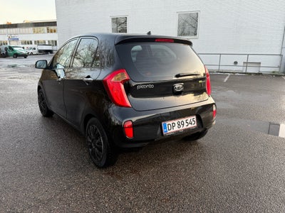 Kia Picanto, 1,0 Motion+ Eco, Benzin, 2012, km 151000, sort, nysynet, klimaanlæg, aircondition, ABS,