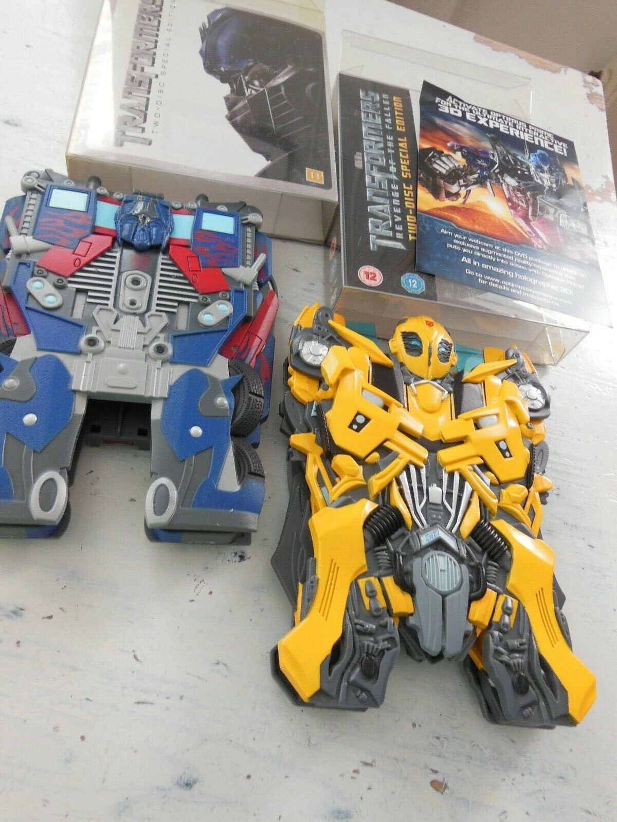 Transformers DVD Boks med Transformer ffigur, DVD,