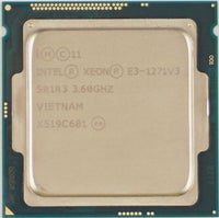 Xeon - server CPU, Intel 4 core / 8 threads, E3-1271 v3