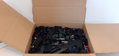 Lego blandet, LEGO 550 stk sorte klodser (Fra 70´er og 80´erne), 550 stk. diverse LEGO klodser, alle