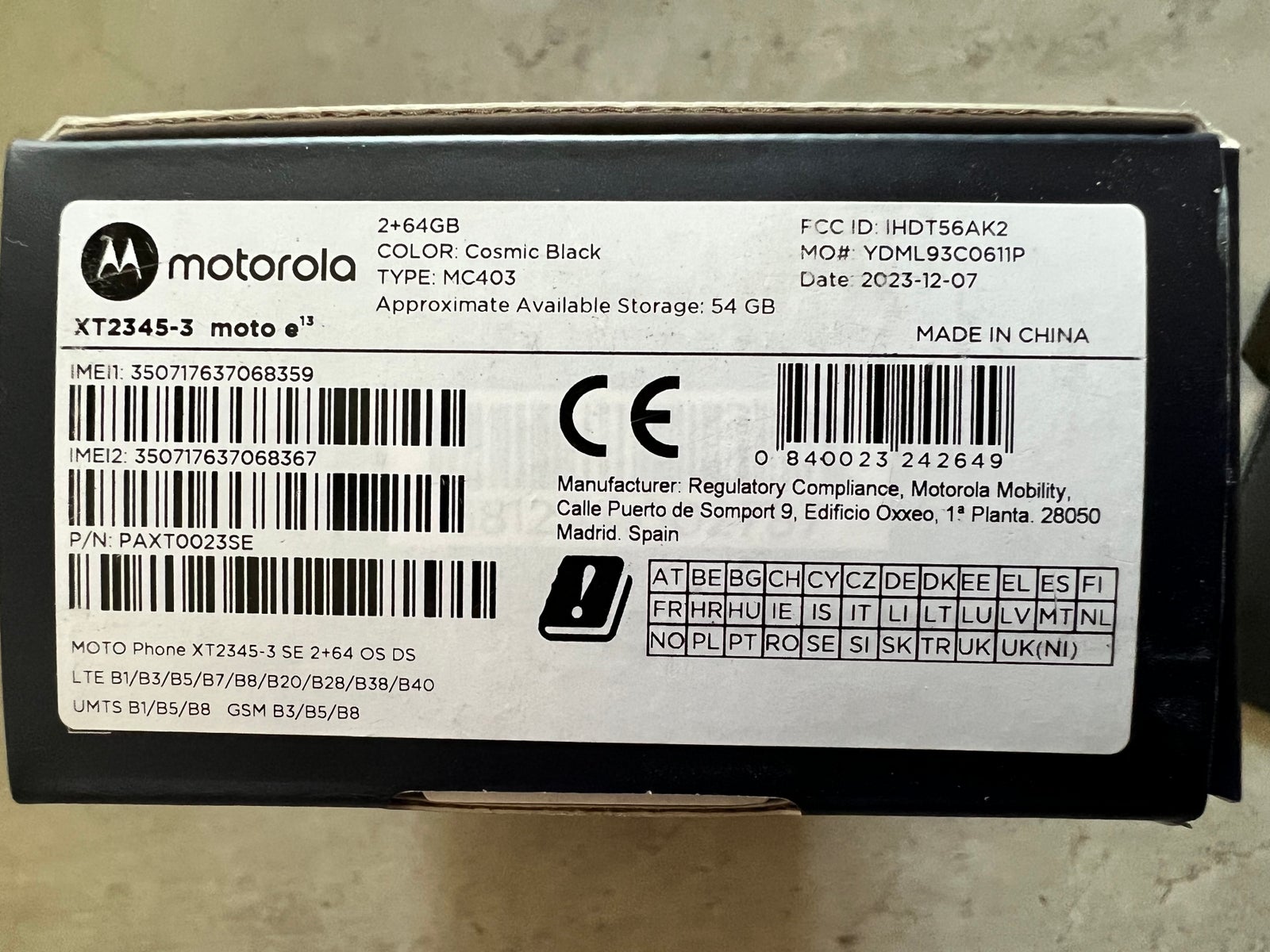 Motorola Moto E 13, 64 , Perfekt