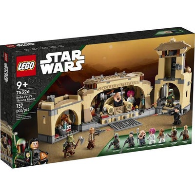 Lego Star Wars, Boba Fetts Tronsal 75326, Sælges fabriksny i intakt emballage (ikke-rygerhjem).

Fas