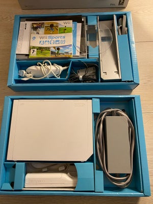 Nintendo Wii, Nintendo Wii RVL-001 Boxed, God, Nintendo Wii RVL-001 

Komplet i Æske. 

Wii Sport og