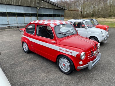 Fiat 600, Benzin, 1958, km 2100, rød, 2-dørs, 13" alufælge, Fiat Abarth 850 Tc Kopi Det er en bil de