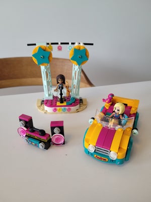 Lego Friends, Scene og bil, 41390 fin stand med vejledning. Fra røgfrit og dyrefrit hjem.