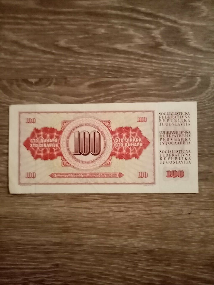 Østeuropa, sedler, 100 Dinara