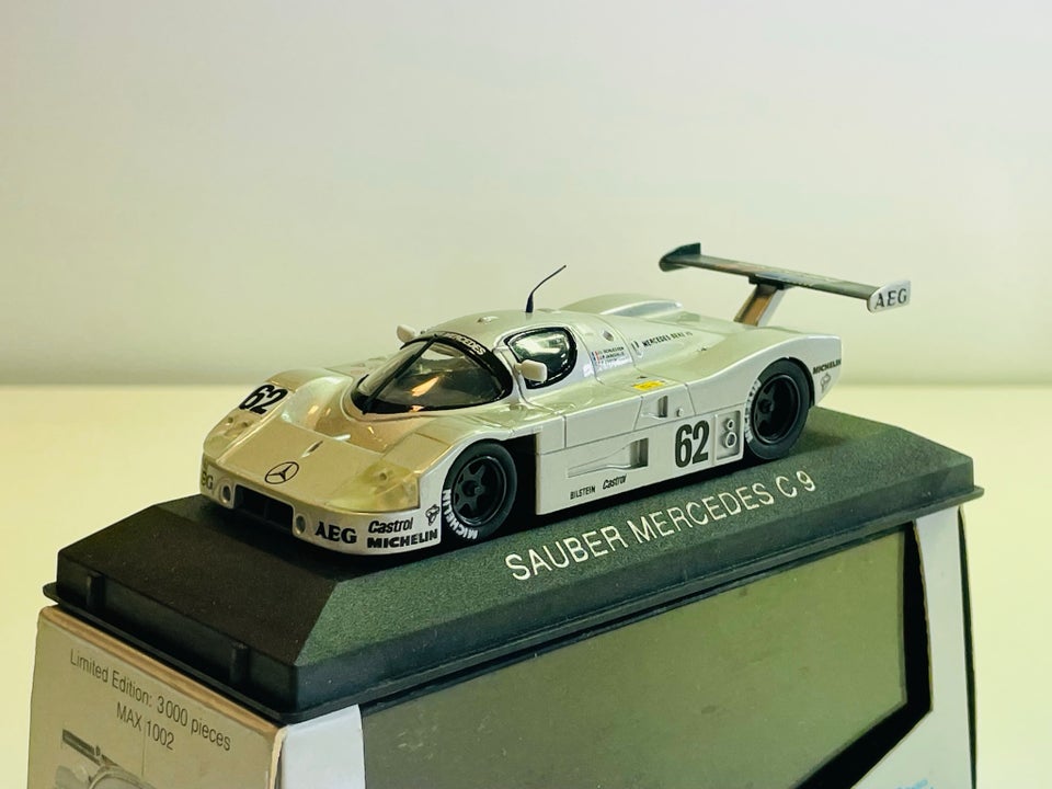 Modelbil, Max Models Sauber Mercedes C9 (Le Mans), skala