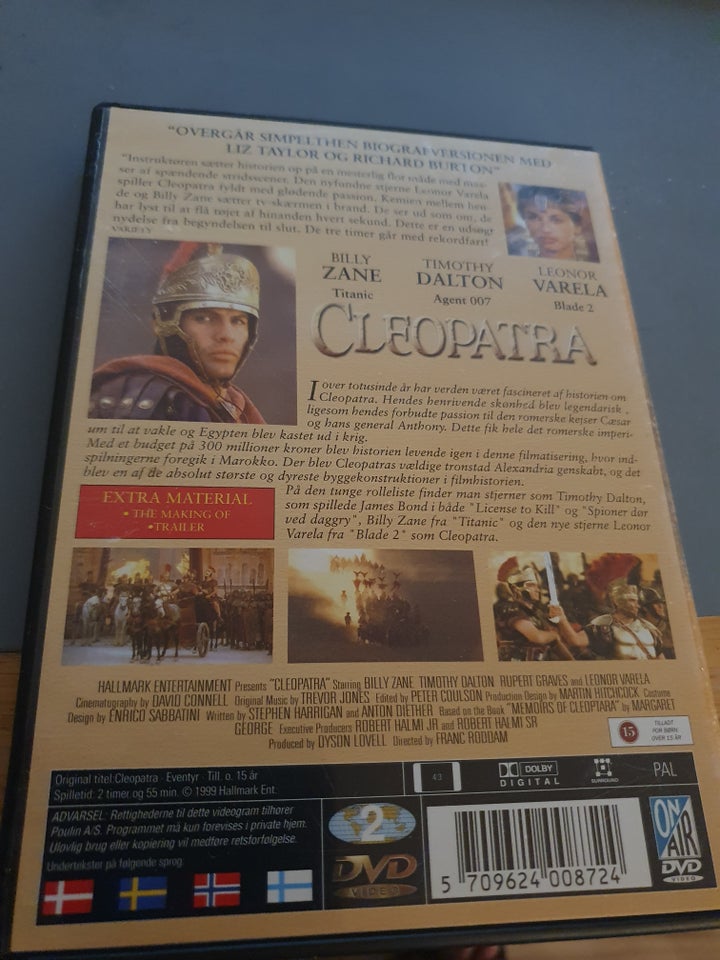 Cleopatra, DVD, eventyr