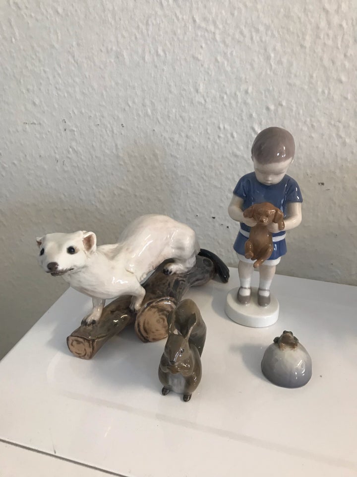 Porcelæn, Dreng m. hund, B&G