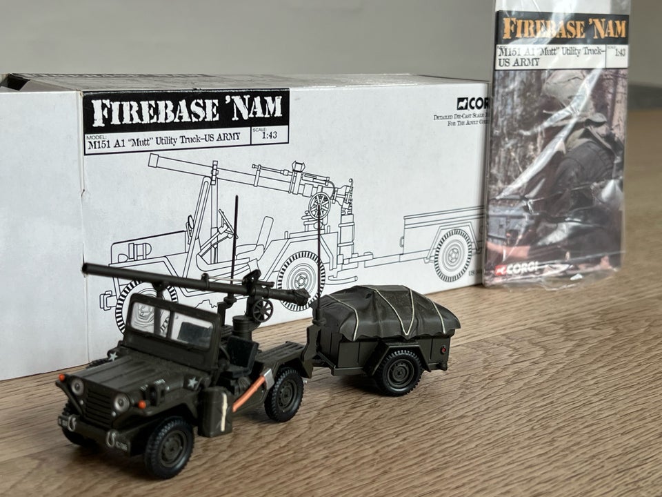 Jeep M151 “Mutt” utility truck, Corgi Firebase ‘nam