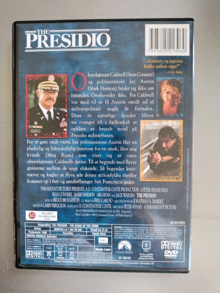 The presidio, DVD, action
