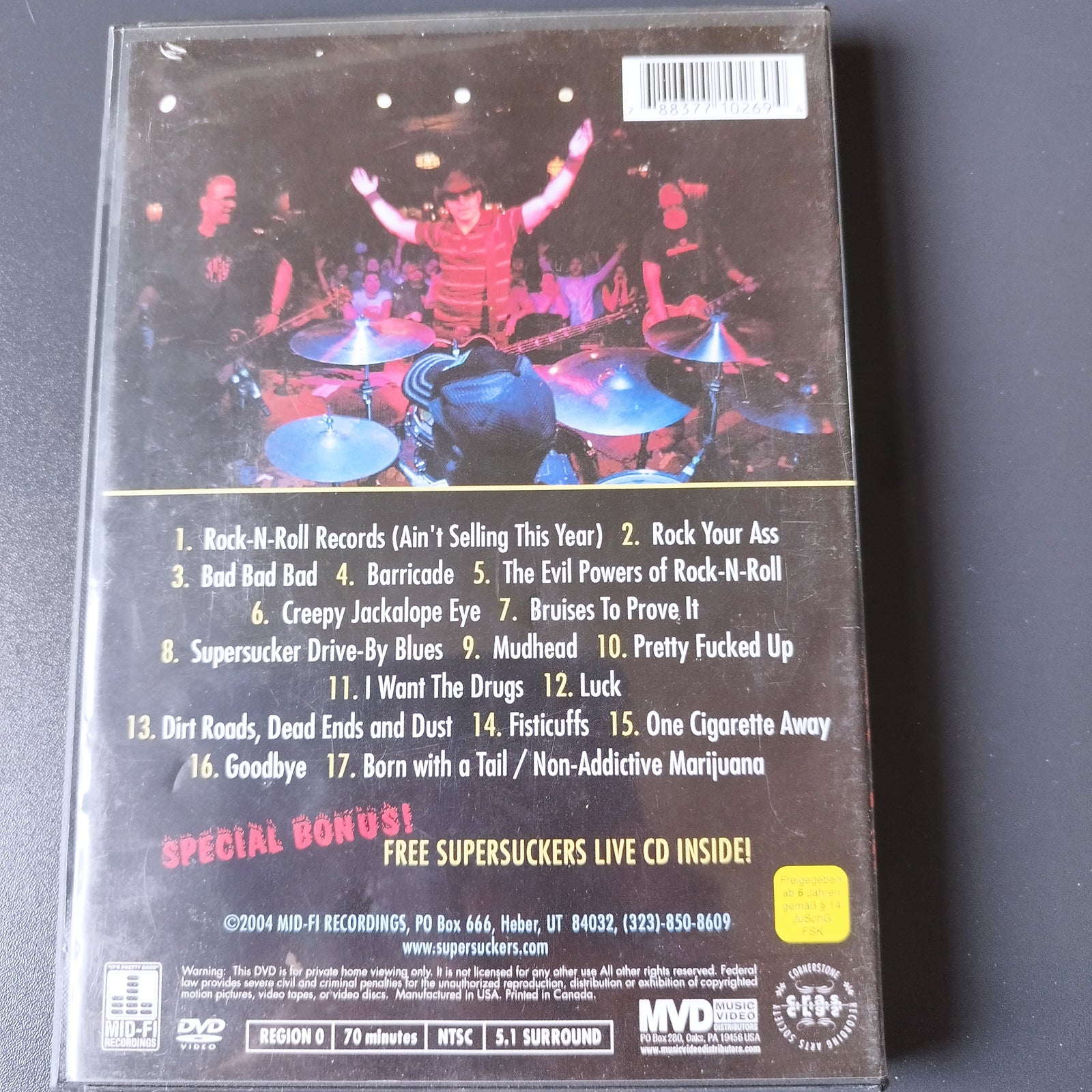 SUPERSUCKERS.DVD: Live in Anaheim Concert, rock