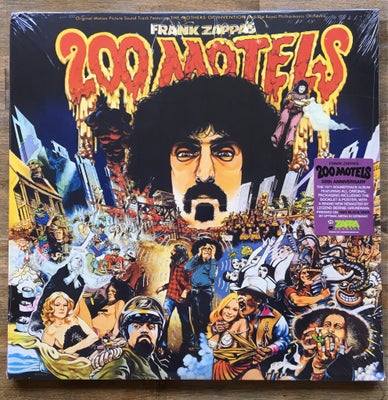 LP, Frank Zappa, 200 Motels (2 LP), 50th Anniversary udgave.
Stadig i folie (sealed).
Cover har stød