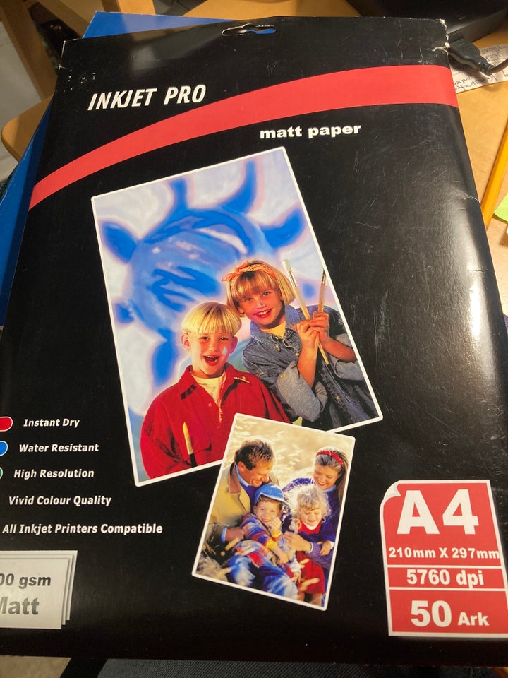 Fotopapir, Inkjet pro, Universal papir til fuldfarve