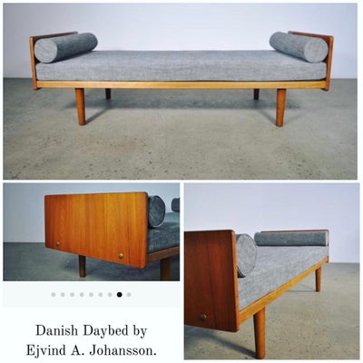 Daybed, træ, 3 pers. , FDB, Daybed
Designet af Ejvind A. Johansson for FDB.
Teaktræ
Bredde: 80 cm
Læ