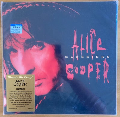 LP, Alice Cooper, Classicks, Mov tryk fra 2019 på rød lp, nummereret: 000160
Mint og forseglet.