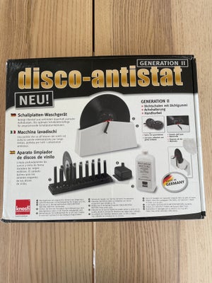 Andet, Andet, Knosti  disco-antistar 11, God, Super lille manuel pladerenser. Rensevæske 4/5 fyldt.
