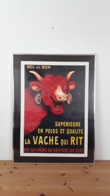 Reklame plakat/tryk, Benjamin Rabiers, motiv: La Vache qui rit - Den leende ko, b: 50 h: 70, 

Stor 