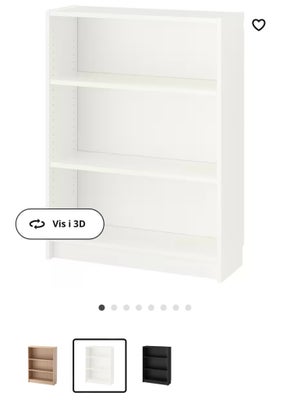 Reolsystem, Ikea Billy, b: 80 d: 29 h: 117