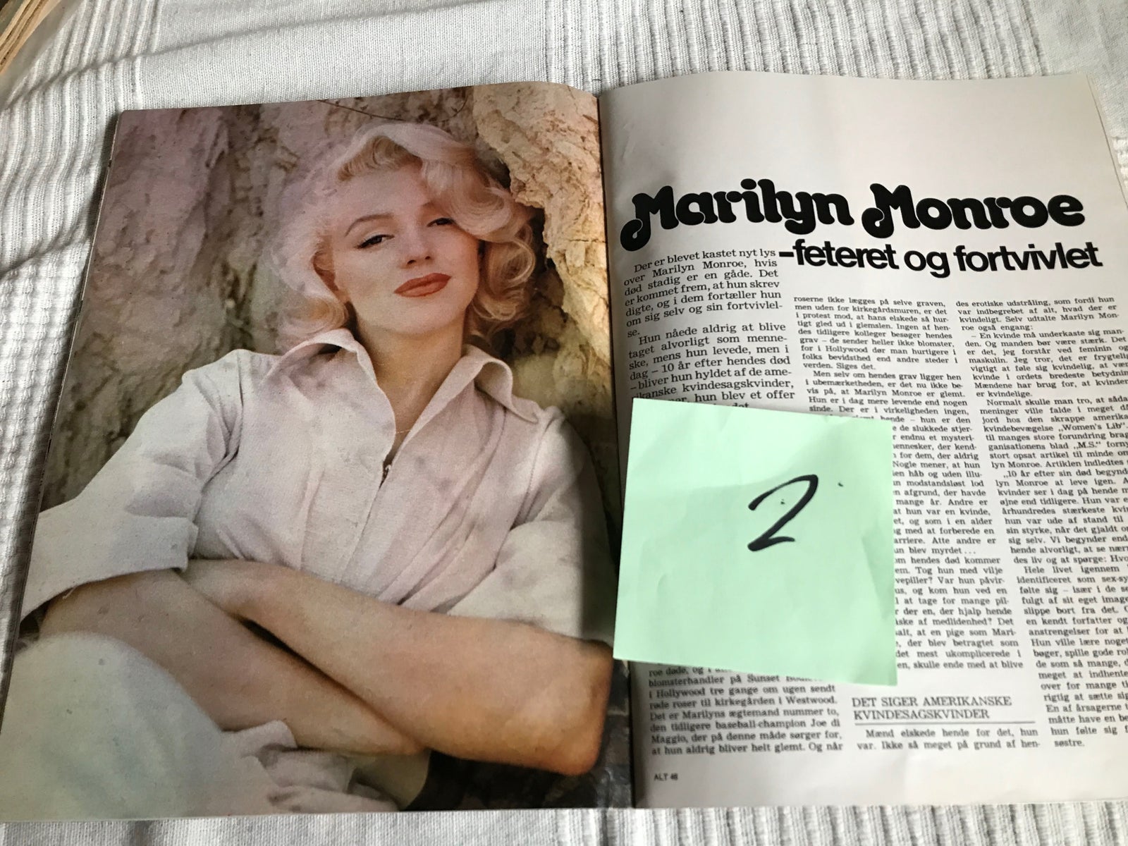 Myten Marilyn Monroe, Blad