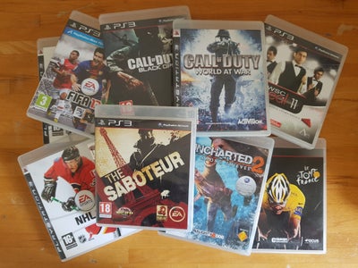10 spil til PlayStation 3, PS3, 10 PlayStation 3 spil i forskellige genre. Alle er i original æske o
