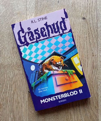 Gåsehud Monsterblod 2, R. L. Stine, genre: gys, Nr. 8 i serien Gåsehud på dansk, se billede...