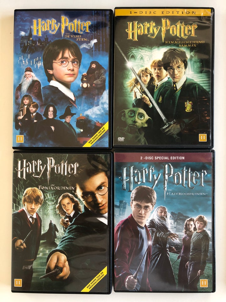 Harry Potter - alle 8 film, DVD, eventyr