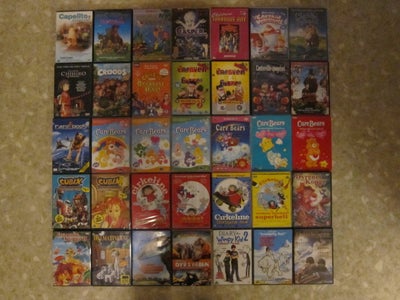 DVD, animation, og tegnefilm, originale med dansk tale eller undertekster.

Capelito den lille glade