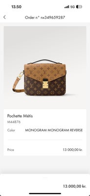 Skuldertaske, Louis Vuitton, læder, Sælger min Pochette Métis i MONOGRAM REVERSE.
Fejler intet overh