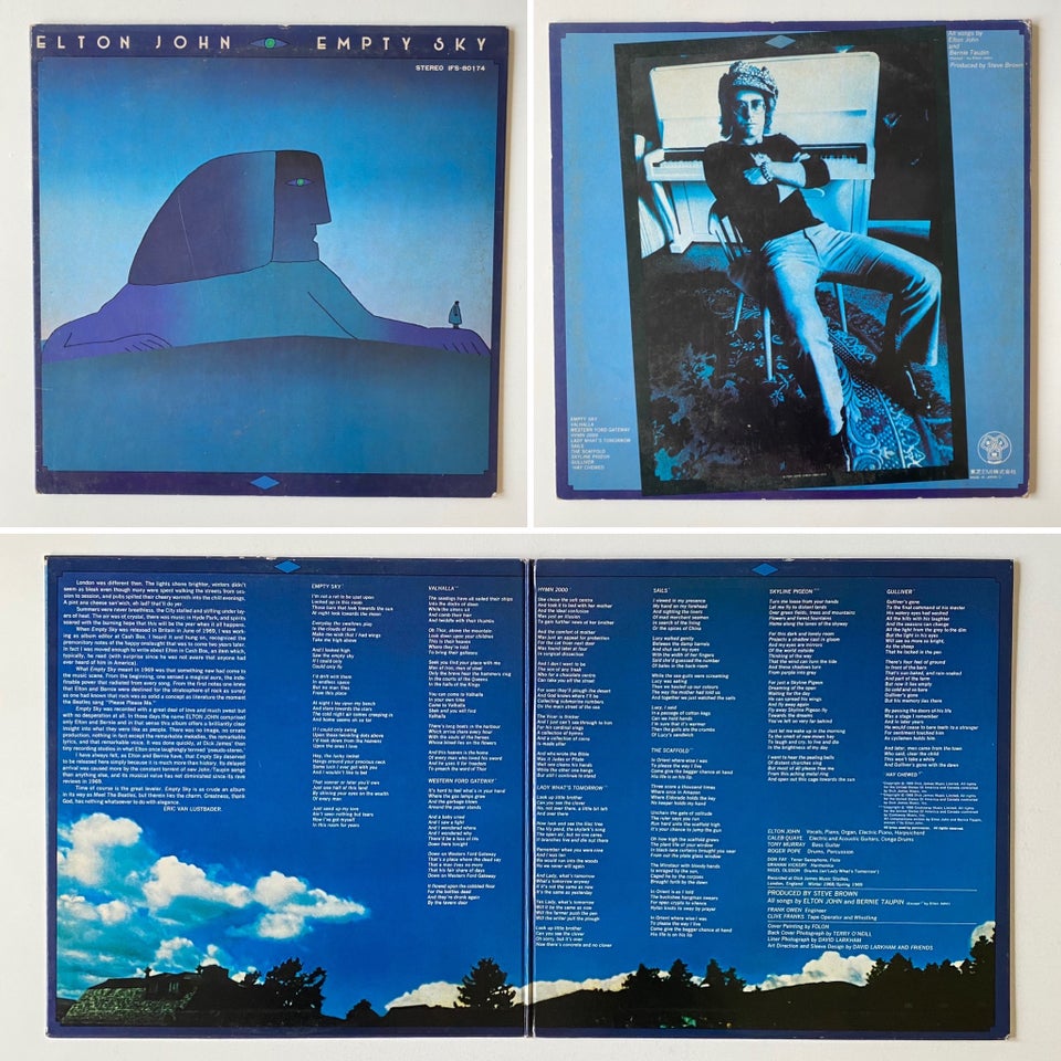 LP, Elton John, 2 JAPANSKE PROMOTION vinyler