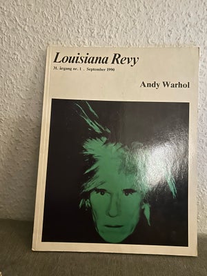 Andy Warhol, Louisiana Revy 1990, Super flot blad med 74 sider.

MobilePay velkommen:-)