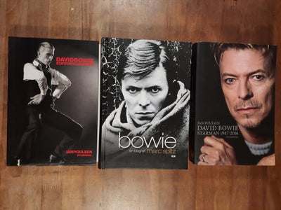 David Bowie biografi-lot (3 stk), Jan Poulsen / Marc Spitz, Sælges kun samlet for kr. 249,- plus fra