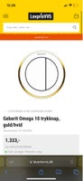 Geberit Omega 10 trykknap, guld/hvid, Geberit