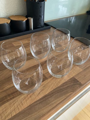 Glas, Vandglas, Bitz, 6 smukke vandglas fra Bitz. Kan bruges til forskellige drikkevarer eller desse
