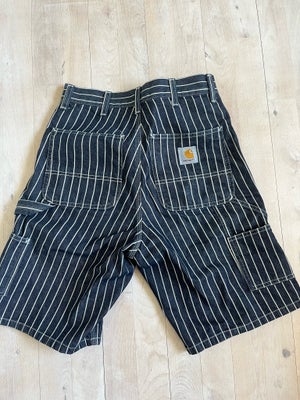 Shorts, Carhartt, str. 28,  Mørkeblå,  Denim,  Næsten som ny, Stribede Carhartt shorts str. 28/small