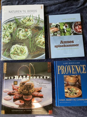 Forskellige madbøger – se pris på den enkelte bog, emne: mad og vin, Naturen til bords – uåbnet pakk