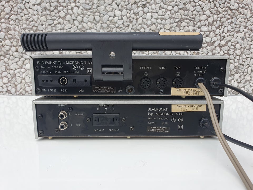 Forstærkersæt, Blaupunkt, BLAUPUNKT MICRONIC A-60 + T-60