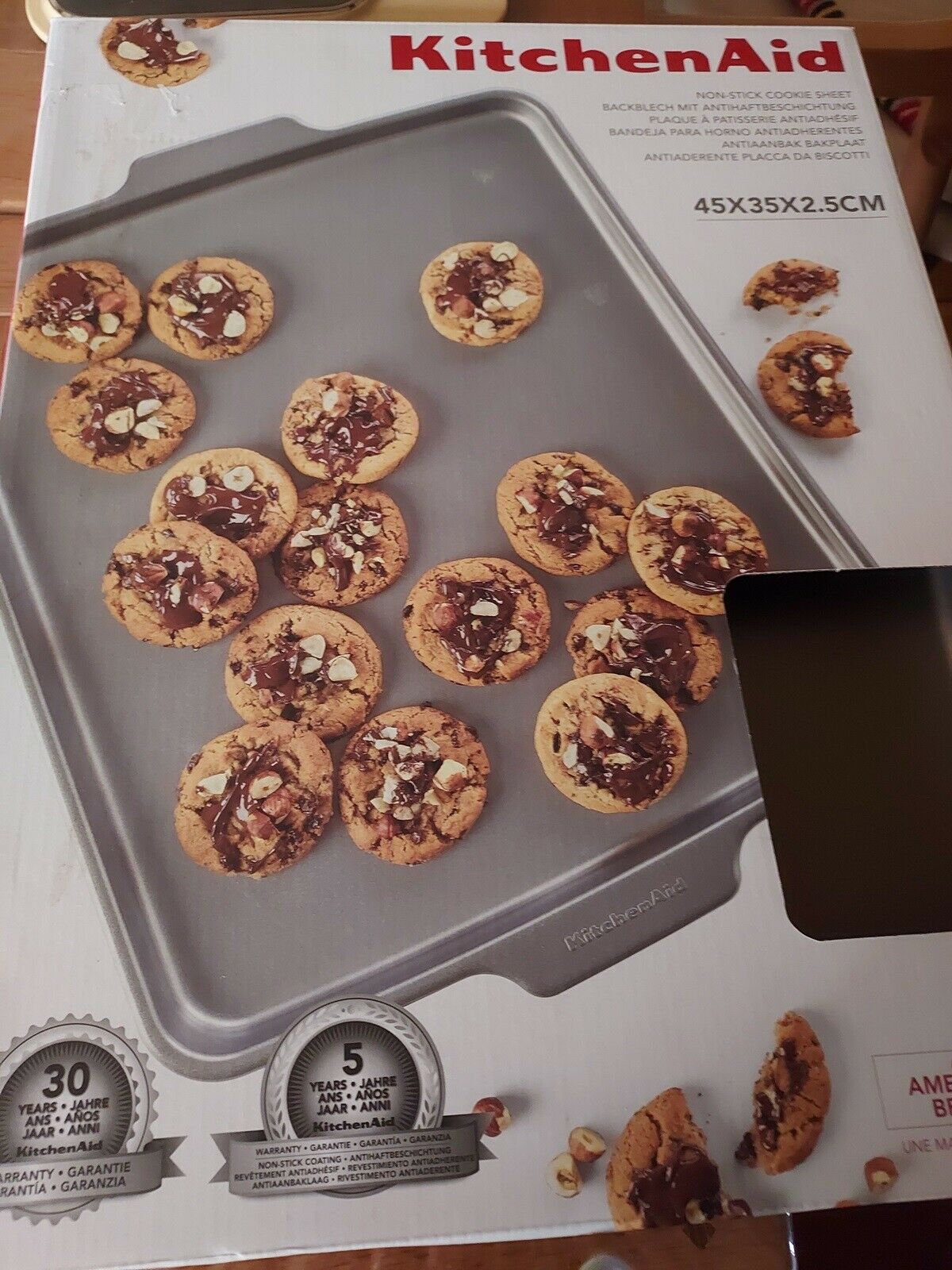 NEW KITCHENAID NON-STICK COOKIE SHEET 45X35X2.5CM