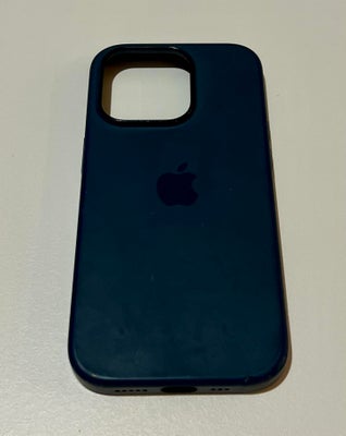 Cover, t. iPhone, Silikone-etui med MagSafe til iPhone 14 Pro, God, mobilcover i farven stormblå, kø