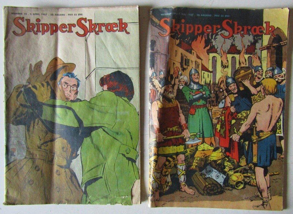 Skipper Skræk 1957 - 19 hæfter, Tegneserie