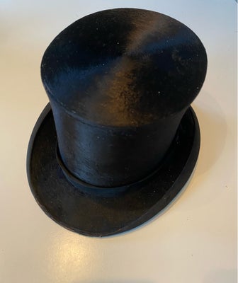 Hat, Comiant Jonas , str. 54,  Sort,  God men brugt, Høj hat + original hatteæske (vintage). Jeg syn